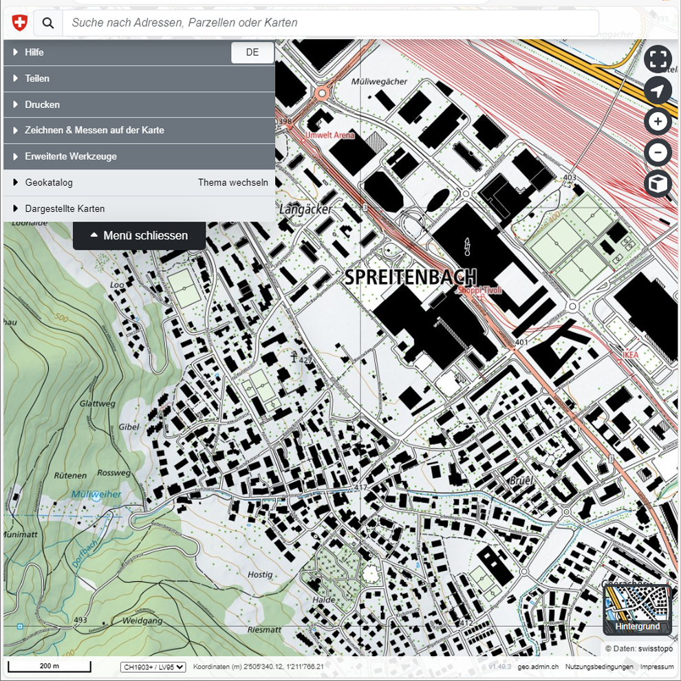 Swisstopo – Geoportal des Bundes